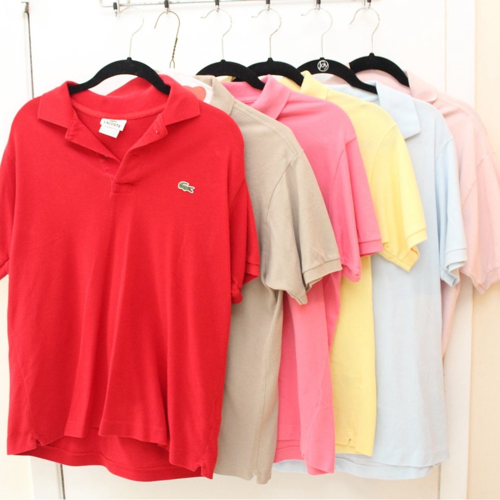 Lacoste Polo Shirt Bundle - Size Medium - Set of 6